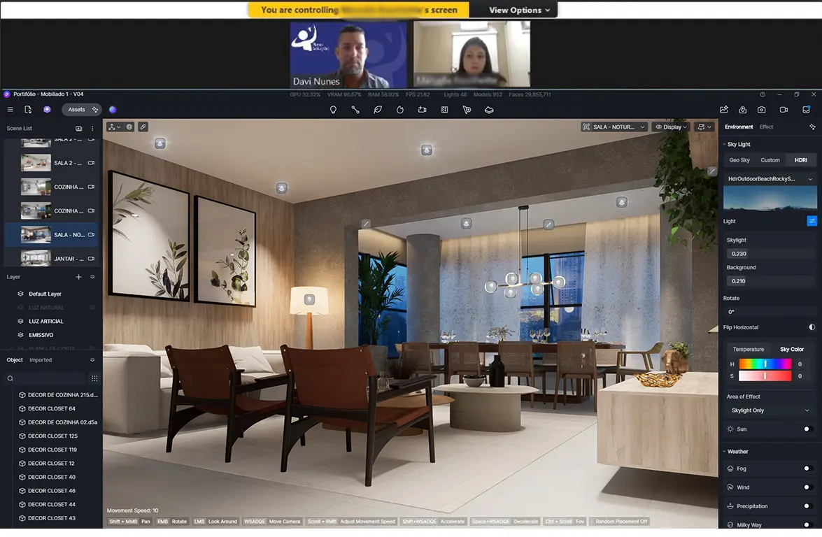 Curso D5 Render 24 Horas - Aula Remota